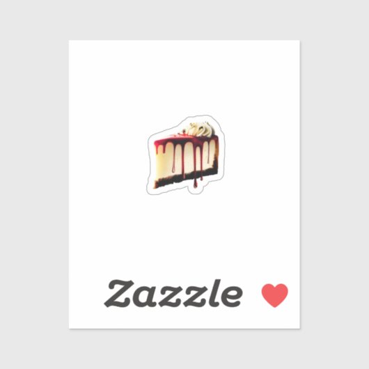 dessert met kaas sticker (Vel)