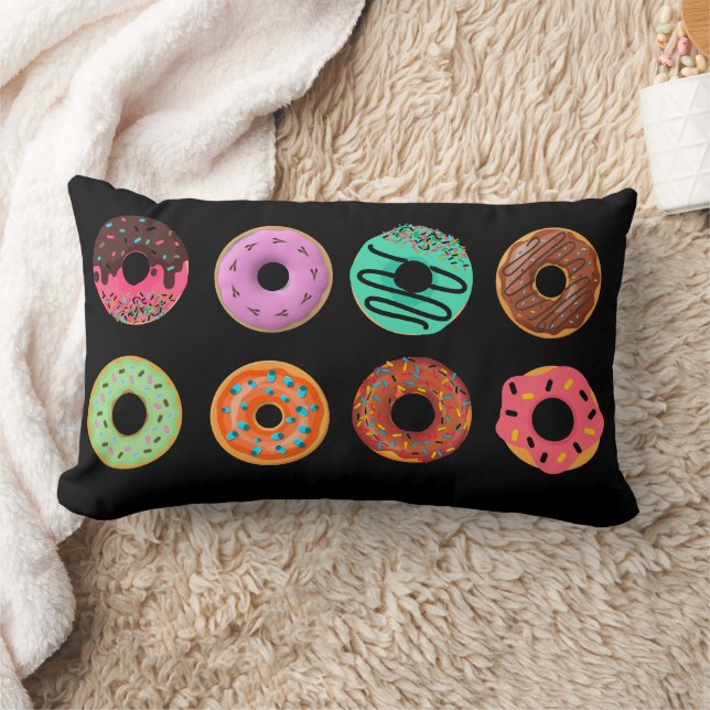 Dessert, Mooie Donuts, Zoete Donut, Donuts Kussen (Deken)