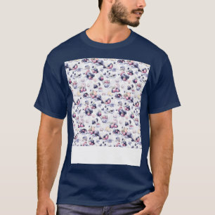 Dessert Naadloze Patroon Patisserie Kawaii Schatti T-shirt