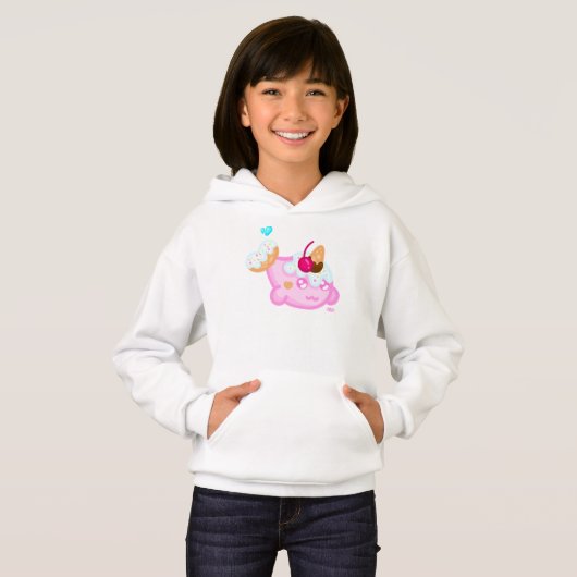 Dessert Narwhal Hoodie (Voorkant volledig)