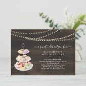 Dessert Party - Birthday, pensionering, grote open Kaart (Staand voorkant)