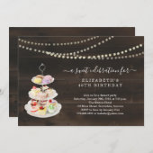 Dessert Party - Birthday, pensionering, grote open Kaart (Voorkant / Achterkant)