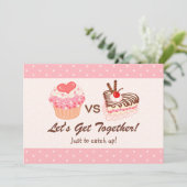 Dessert Party. Kaart (Staand voorkant)