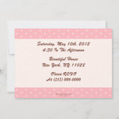 Dessert Party. Kaart (Achterkant)