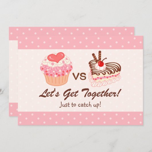 Dessert Party. Kaart (Voorkant / Achterkant)