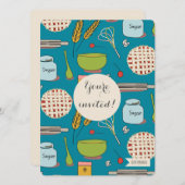 Dessert party pasteipatroon nodigt TR Forsman uit Kaart (Voorkant / Achterkant)