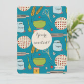 Dessert party pasteipatroon nodigt TR Forsman uit Kaart (Staand voorkant)