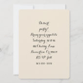 Dessert party pasteipatroon nodigt TR Forsman uit Kaart (Achterkant)