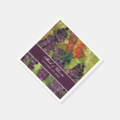 Dessert Receptie servetten druif wijngaard bruilof (Hoek)