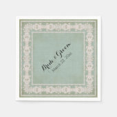 Dessert Reception Napkins Rustic Lace Aged  Servetten (Voorkant)