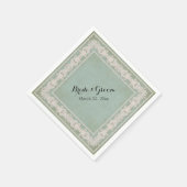 Dessert Reception Napkins Rustic Lace Aged  Servetten (Hoek)