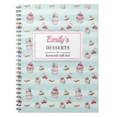 Dessert Recipe Book Baker Chef Cook Blank Notitieb Notitieboek (Voorkant)