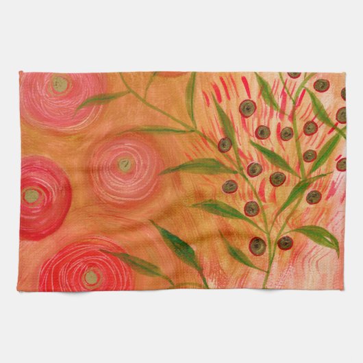 Dessert Roos theedoek (Horizontaal)