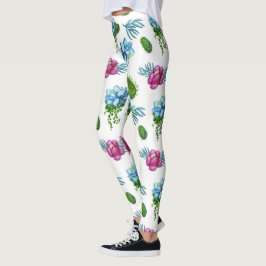 Dessert roze bessen | Botanische Boho Floral Leggings