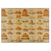  dessert roze perzik snijplank (Voorkant)