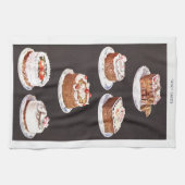  dessert taart glazuur decoratiekaart theedoek (Horizontaal)