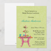 Dessert Table, Bridal Luncheon, Shower Invitation Kaart (Voorkant / Achterkant)