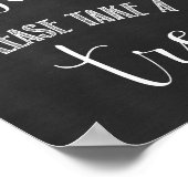 Dessert Table Chalkboard Wedding Poster (Hoek)