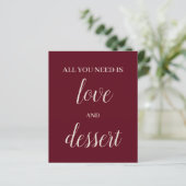 Dessert Table Sign (Staand voorkant)