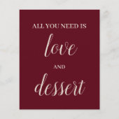 Dessert Table Sign (Voorkant)
