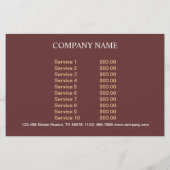 dessert trouwtaart bakker bakkerij flyer (Achterkant)