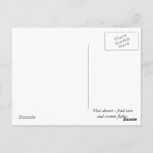 Dessert uit Thailand Briefkaart (Achterkant)