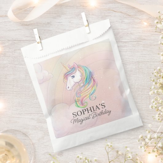 dessert van het unicorn - verjaardagsfeest bedankzakje (Geknipt)