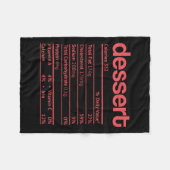 Dessert Voeding Feit Grappige Thanksgiving Kerst Fleece Deken (Voorkant (Horizontaal))