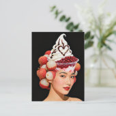 Dessert Woman Briefkaart (Staand voorkant)