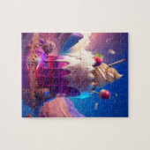 DESSERT x DESERT - Fantasy Art met heerlijke taart Legpuzzel (Horizontaal)