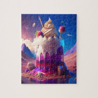 DESSERT x DESERT - Fantasy Art met heerlijke taart Legpuzzel
