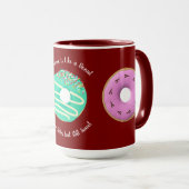 Dessert, Zoete Donuts, Doughnuts,Schattig,modern Mok (Voorkant rechts)