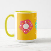 Dessert, Zoete Donuts, Doughnuts,Schattig,modern Mok (Links)
