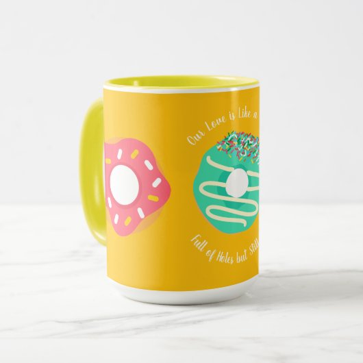 Dessert, Zoete Donuts, Doughnuts,Schattig,modern Mok (Voorkant links)