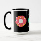 Dessert, Zoete Donuts, Doughnuts,Schattig,modern Mok (Links)
