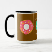 Dessert, Zoete Donuts, Doughnuts,Schattig,modern Mok (Links)