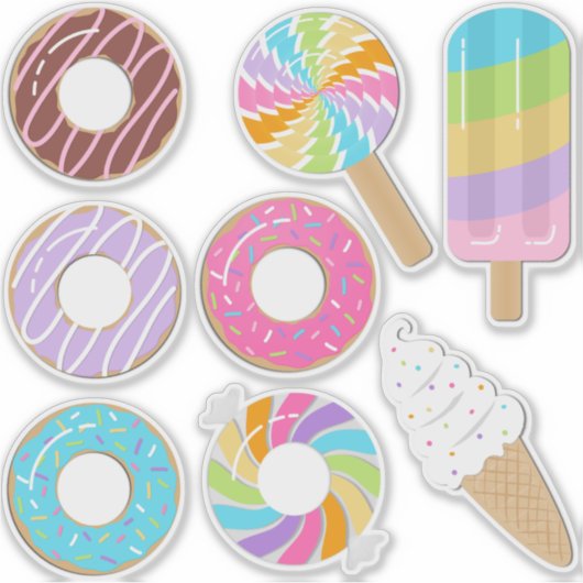 Dessert zwembad drijft sticker (Voorkant)