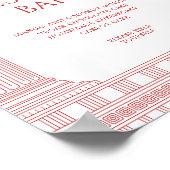 Dessertbar bord voor godinnenfeestje poster (Hoek)