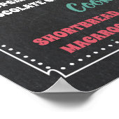 Dessertbar Menu Feestbord Bord Poster (Hoek)