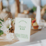 Dessertbar Retro Groen & Geel Meidenavond Reclamebord Met Voetstuk<br><div class="desc">Voeg een touch van retro charme toe aan je vrijgezellenfeest met het aanpasbare Dessert Bar Retro Groen & Geel Bruidsmeisjes Podium Bord. Dit bord combineert levendige groene en gele tinten in een nostalgisch ontwerp, waardoor het een leuke aanvulling is op je Mimosa Bar decoratie. Het podiumentwerp voegt een elegante touch...</div>