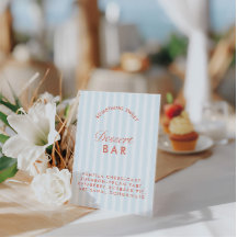 Dessertbar Vintage Blauw & Rood vrijgezellenfeest