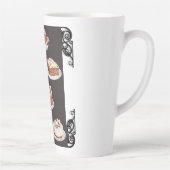 dessertcake, gevorst als decoratieretro latte mok (Rechts)