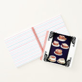  dessertcake, gevorst als decoratieretro notitieboek (Binnen)