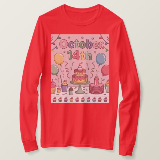 Dessertdag 14 oktober Dames T-shirt (Design voorkant)