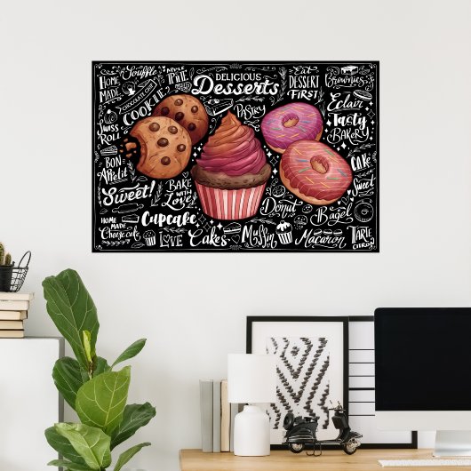 Dessertmenu Poster (Thuiskantoor)