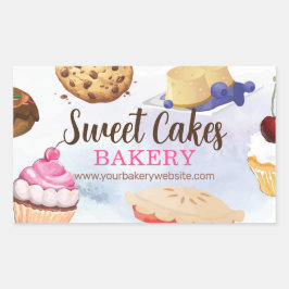 Desserts Bakery Sticker Label