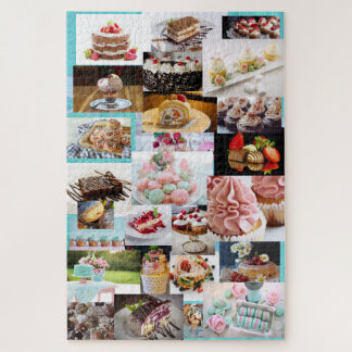 Desserts Bakery Sweets Collage Legpuzzel