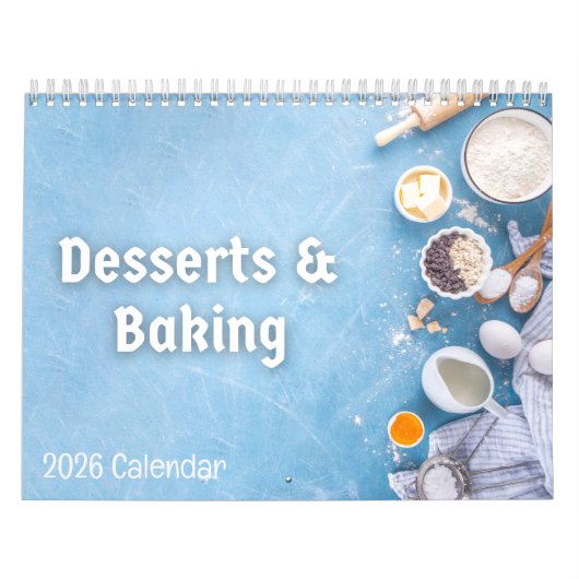 Desserts & Bakken 2026 Kalender (Hoes)
