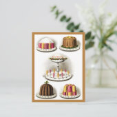 desserts en Briefkaart met omhuld gokken (Staand voorkant)