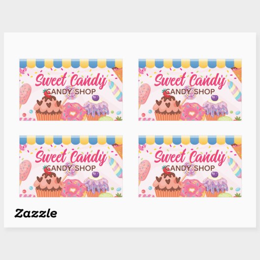 Desserts en Snoepjes Sticker Label | Snoep (Vel)